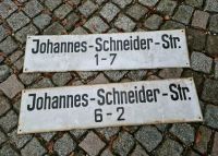 Straßenschilder, Emaille, Scheunenfund, Johannes-Schneider-Straße Sachsen - Chemnitz Vorschau