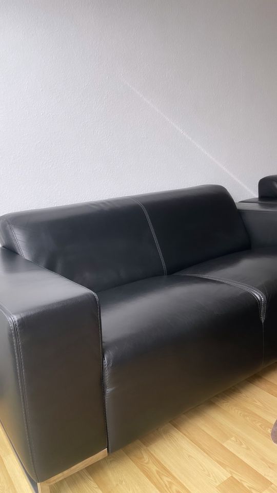 Leder Sofa Designer Couch 2 sitzer und Sessel in Mannheim