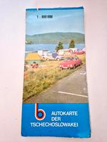 DDR Karte Tschechoslowakei Deko Trabant Wartburg 2 Takt Sachsen - Plauen Vorschau