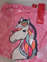 s.oliver langarm shirt Mädchen Pferd rosa/pink NEU OVP 128/134 Schleswig-Holstein - Itzehoe Vorschau