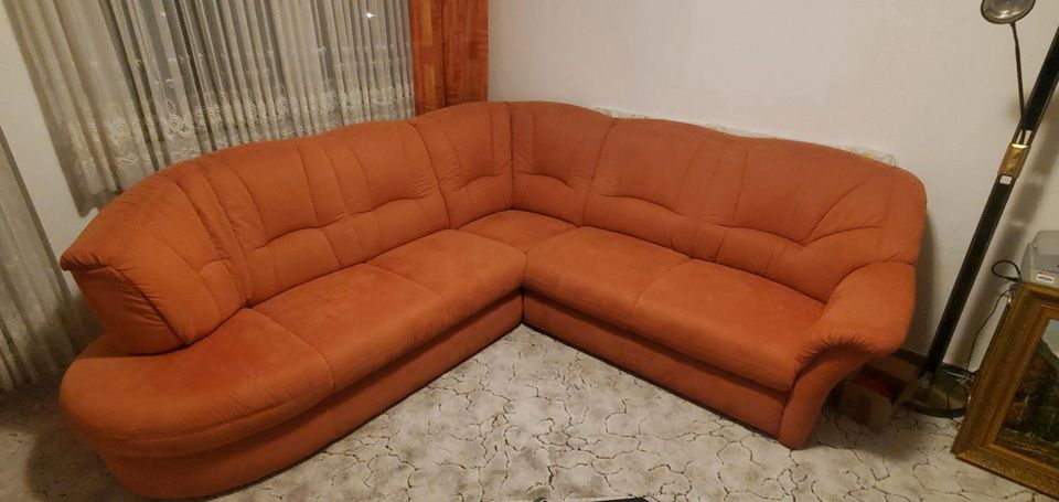 Ecksofa terrakotta in Bad Lippspringe