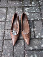 Kitten Heels Leder braun 39 Frankfurt am Main - Gallusviertel Vorschau