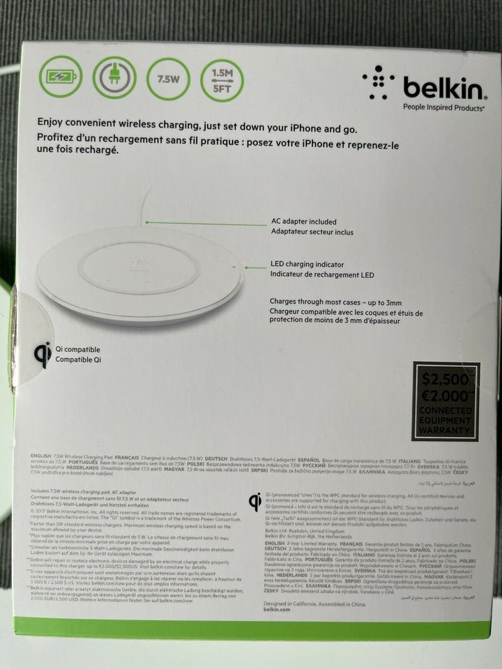 Belkin BoostUP QI Ladepad 7,5 Watt Apple iPhone 11 12 13 14 in Bamberg