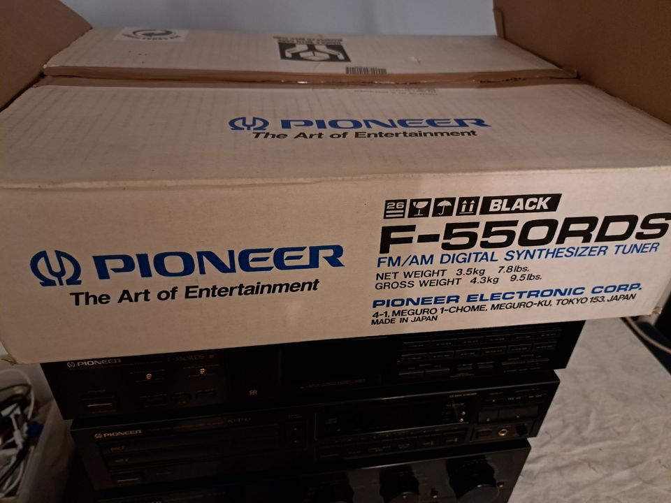 Pioneer Hifi Anlage, Vintage, Doppel CD, Tuner, Verstärker, Fernb in Dresden