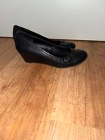 Pumps mit Keilabsatz, schwarz, Gr. 38 Sachsen - Treuen Vorschau