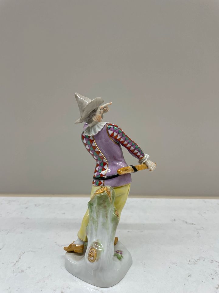 Meissen Porzellan Figur Harlekin 1. Wahl J.J. Kaendler in Wiesbaden