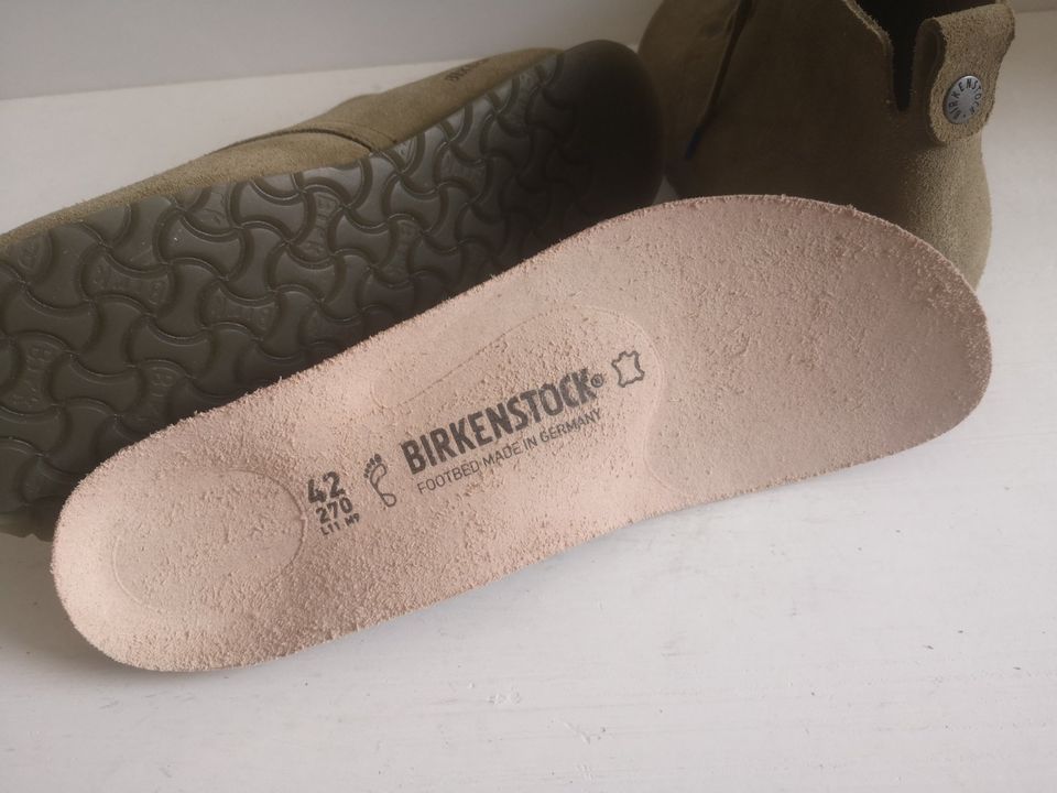 Damen Schuhe Schnürer  BIRKENSTOCK Dundee Gr 42 taupe/beige Leder in Erkrath