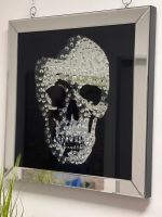 Klare Totenkopf Bild Skull Wandbild Spiegel Schädel Strass Nordrhein-Westfalen - Reken Vorschau