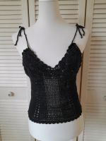 Häkel Top, Boho Hippie Ibiza, schwarz, Gr.S Niedersachsen - Seevetal Vorschau