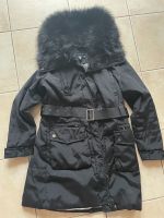 Zara Gr L Mantel Jacke Parka schwarz Kapuze Kunstfell Bayern - Augsburg Vorschau