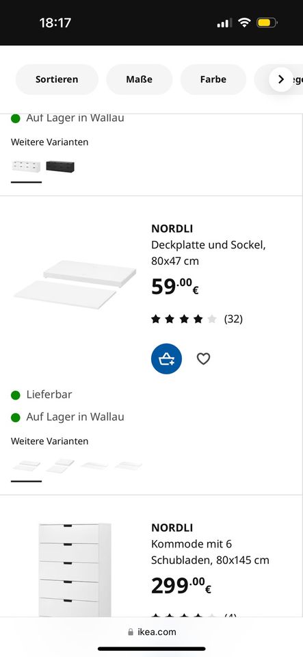 Ikea Nordli Kommode in Wiesbaden