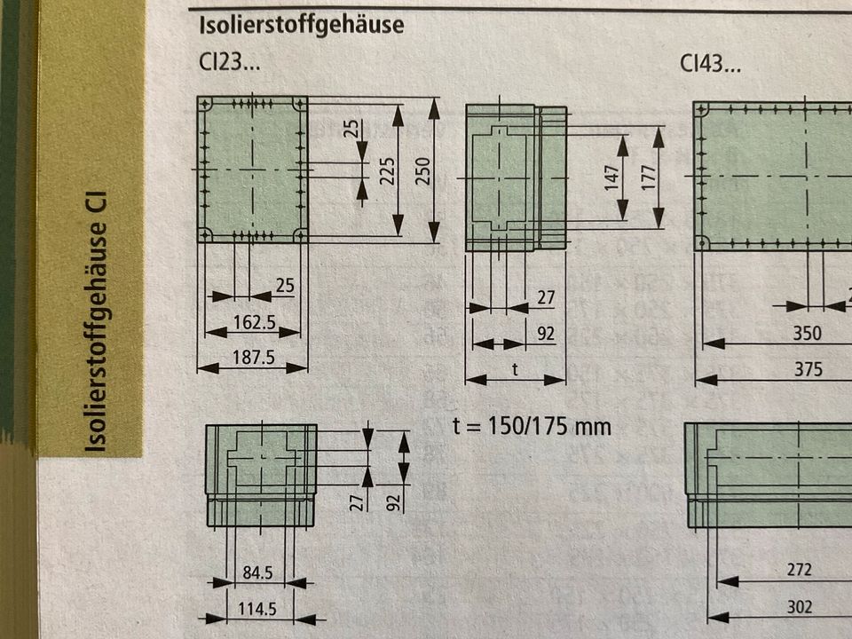 Isolierstoffgehäuse Verteiler Leergehäuse Moeller CI23E-125 in Landsberg (Lech)
