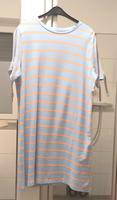 Heine Kleid hellblau apricot gestreift reine Baumwolle Gr. 46 NEU Niedersachsen - Wanna Vorschau