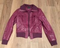 Beerenfarbene Lederjacke von Only in Größe M Bayern - Dießen Vorschau