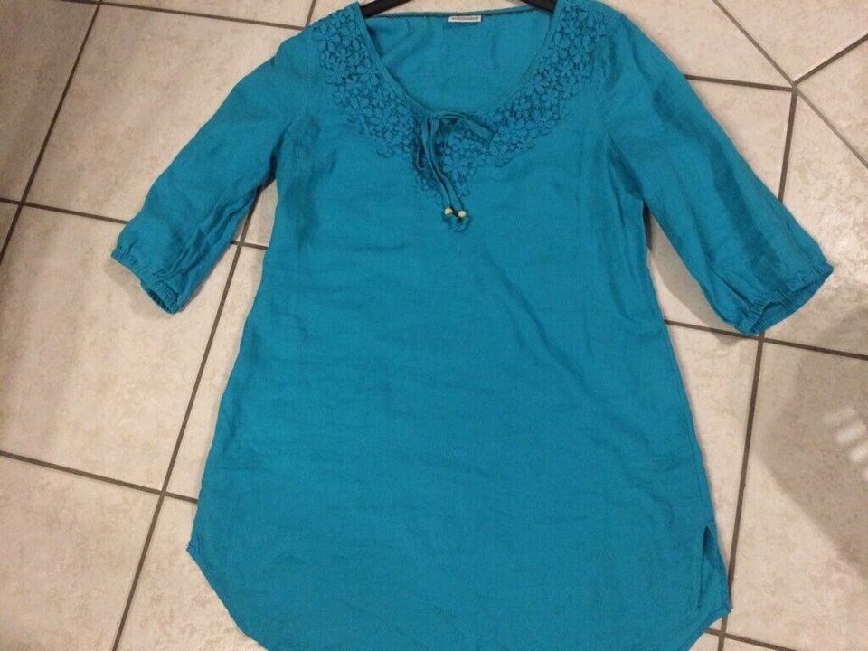 Bluse Sommerbluse Kleid Türkis Street One, neu Gr. 38 in Linnich