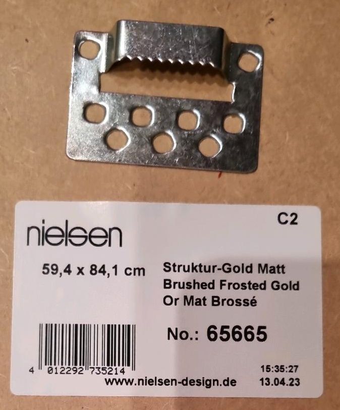 Nielsen Bilderrahmen Struktur-Gold Matt 59,4 x 84,1 cm in Essen