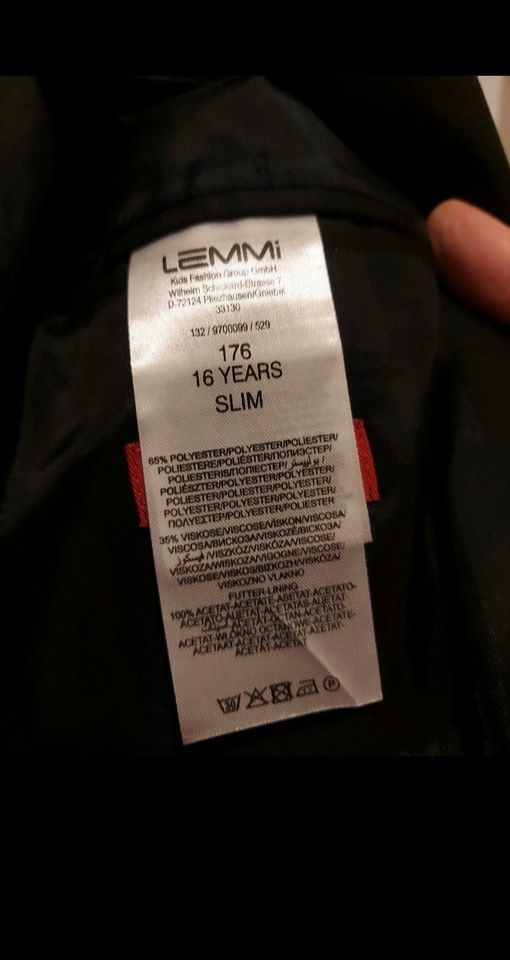 Anzug G.Lehmann Lemmi slim 176 dunkelbl. Konfirmation Firmung in Planegg