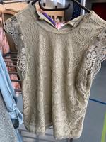 T-Shirt Bluse spitze boho grün S Top Hessen - Rodenbach Vorschau