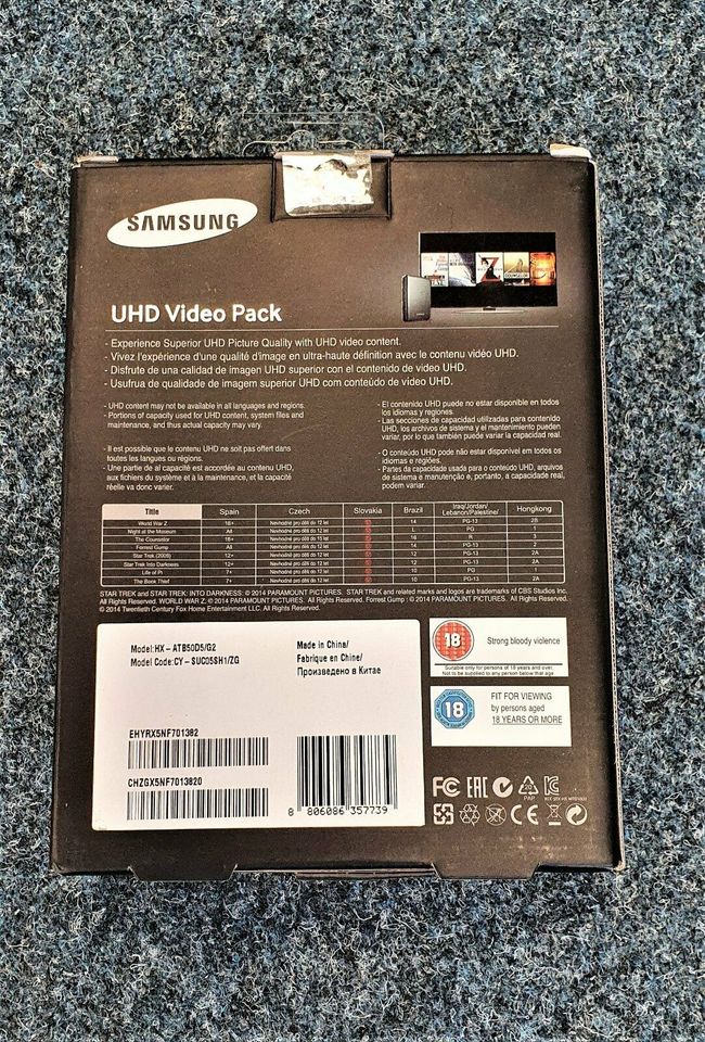 Samsung CY-SUC 05 SH 1 UHD Video Pack  (Hochwertige Festplatte) in Papenburg