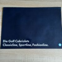 VW Golf Cabrio Sondermodelle Prospekt 1991 Baden-Württemberg - Langenau Vorschau