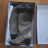 Leder Stiefel grau Bayern - Cham Vorschau