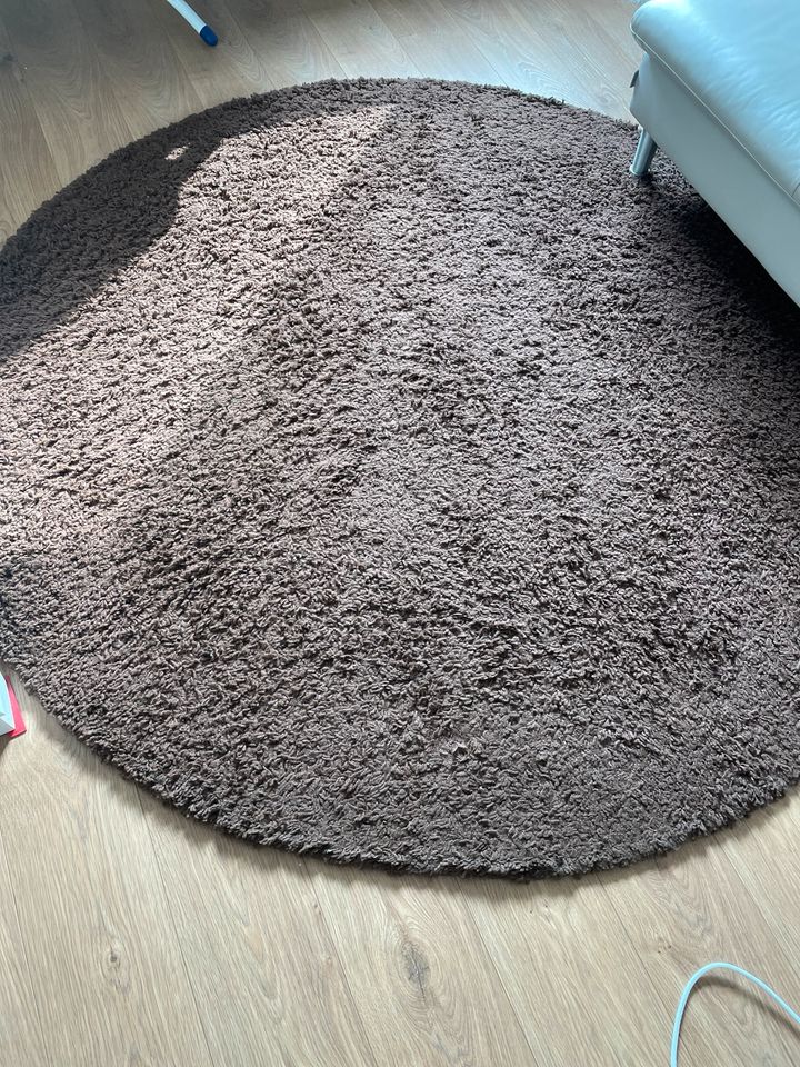 Teppich Rund Braun 190x190 cm in Bünde