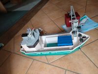 Frachtschiff mit Verladekran von Playmobil 5253 Sachsen-Anhalt - Flechtingen Vorschau