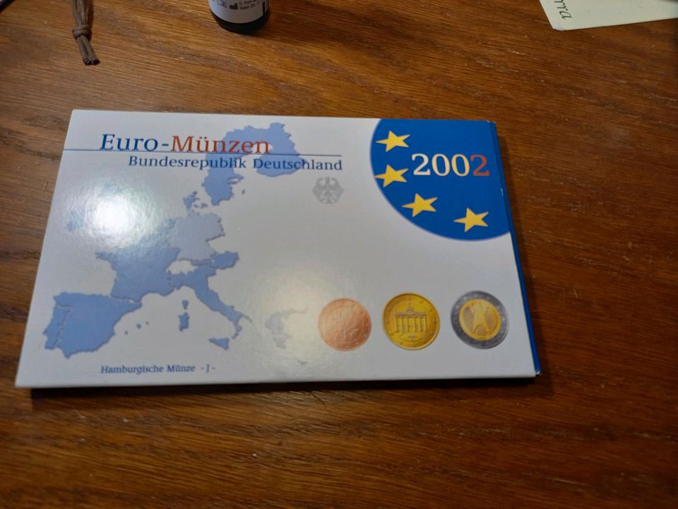 Deutschland Euro Kursmünzensatz 2002 J Polierte Platte in Kempen
