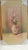 Unikat Bild Vase Blumen 40x70 mit Rahmen bemahlt NEU Nordrhein-Westfalen - Wenden Vorschau