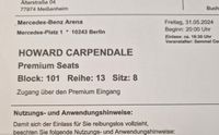 Howard Carpendale Eintrieskarte Baden-Württemberg - Meißenheim Vorschau