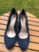 Pumps High Heels Velours dunkelblau Tamaris Größe 40 Bayern - Döhlau Vorschau