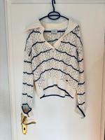 Pullover Baumwolle weiß blau Pepe Jeans Damen 36 Niedersachsen - Rosengarten Vorschau