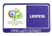Offizieller Aufkleber von der Fußball WM 2006 Sachsen - Zwenkau Vorschau