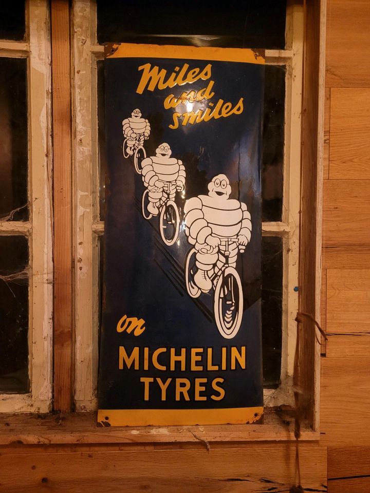 Michelin emailschild email schild werkstatt deko Werbung in Hermsdorf