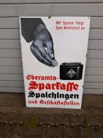 Altes Emailschild Sparkasse Spaichingen Baden-Württemberg - Leonberg Vorschau