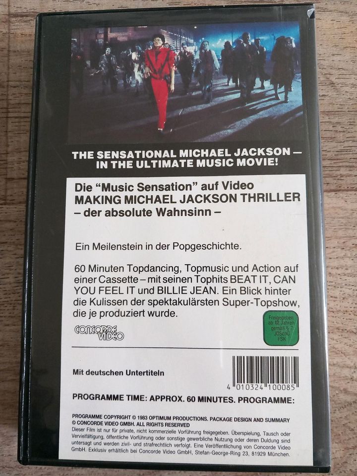 Michael Jackson Thriller VHS in Braunschweig