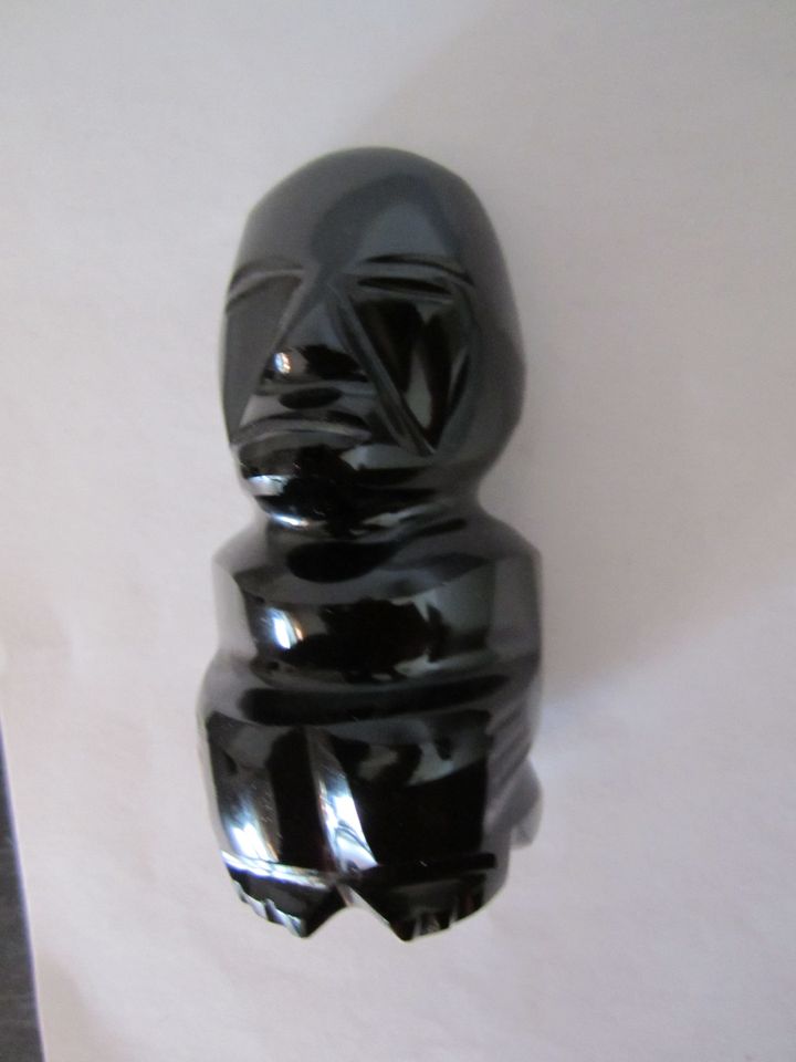 Onyx Figur, Aztekischer Obsidian, Maya-Figur in Zweibrücken