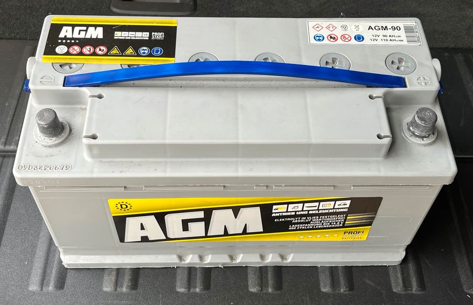 AGM-Batterie 90AH 350x175x190mm Wohnmobil in Rehburg-Loccum
