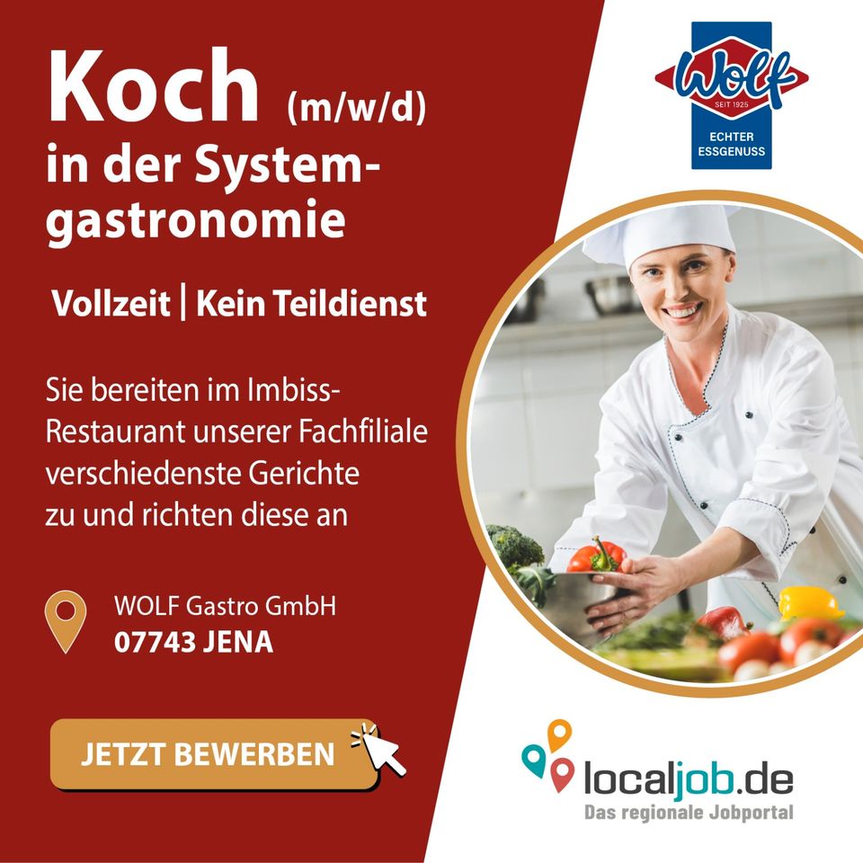 Koch in der Systemgastronomie (m/w/d) in Jena gesucht | www.localjob.de in Jena