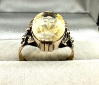 Vintage Ring mit Quarz in 333 / 8 Karat Gelbgold Nordrhein-Westfalen - Moers Vorschau