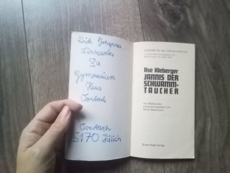 Jannis der Schwammtaucher Ilse Kleeberger Buch Klett Lektüre in Winterlingen
