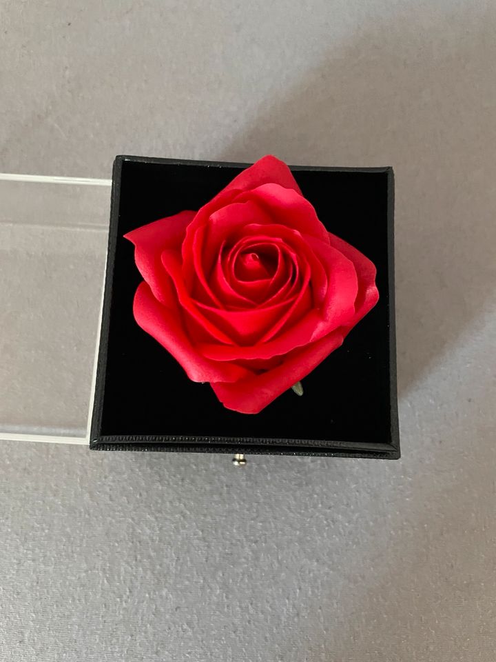 Rosenschachtel mit Rose und einer Kette in Uetersen