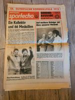 DDR Zeitung Deutsches Sportecho 1972 Olymp. Sommerspiele Olympia Sachsen-Anhalt - Magdeburg Vorschau