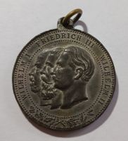 ZUR Erinnerung AN DAS DREI Kaiserjahr 1888 - Tragbare Medaille!! Thüringen - Straußfurt Vorschau