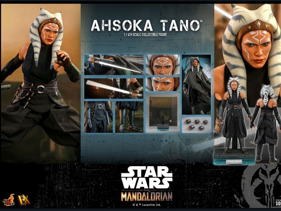 Hot Toys DX20 Star Wars The Mandalorian 1/6 Scale Ahsoka Tano Neu in Loddin