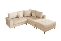 Moderne Wohnlandschaft KENT 220cm beige Samt Ecksofa 42201 Kreis Pinneberg - Halstenbek Vorschau