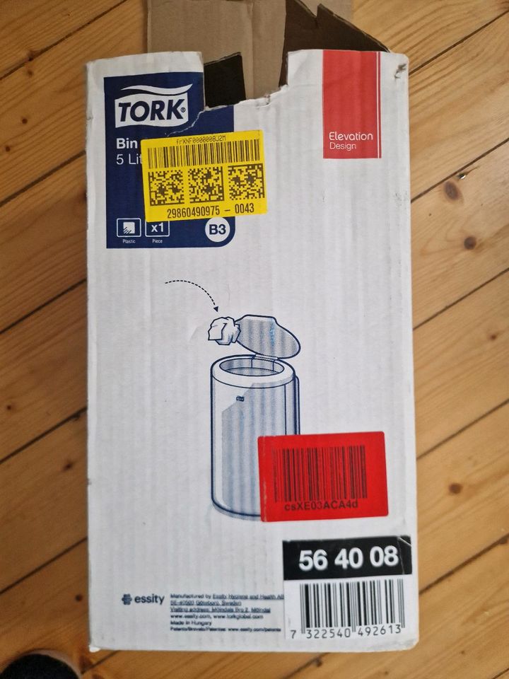 TORK B3 Kosmetikeimer Wandmontage 5,0 l schwarz, Neu in Möhnesee