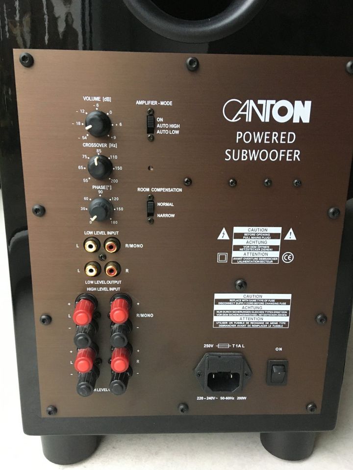 Canton AS 215 SC Powered Subwoofer Aktiv Bass Lautsprecher Box in Aachen