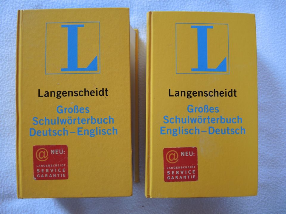 Englisch Langenscheidt, Große Schulwörterbücher D-E u. E-D in Steißlingen