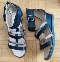 Graceland Sandalen Gladiator Sandaletten Gr.41 schwarz beige Bayern - Augsburg Vorschau